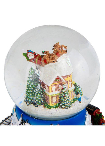 Фигурка снежный шар Санта на оленях 16х16х16 см 16016-040 Lefard (346528724)