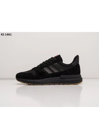 Черные демисезонные кроссовки мужские adidas originals zx500 rm completely black адидас зх 500 черные No Brand