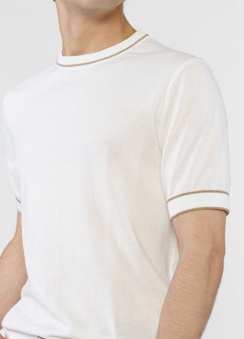 Белая футболка мужская белая Arber Crew-neck S N-AVT-70