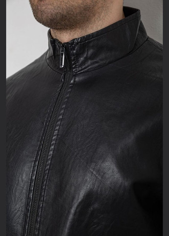 Чорна демісезонна куртка чоловіча шкіряна PAIHADUN 244R717