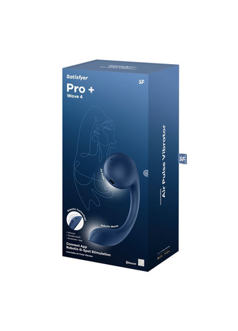 Смарт-стимулятор точки G+ вакуумный стимулятор клитора Pro+ Wave 4 Connect App Satisfyer (369779693)