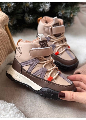 Черевики дитячі стильні DHX, бежевий No Brand (360739629)