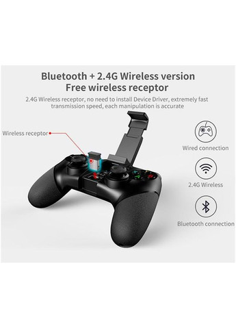 Беспроводной геймпад – игровой контроллер PG9076 Bluetooth/2.4G для Android iOS TV PC PS Ipega (293945184)