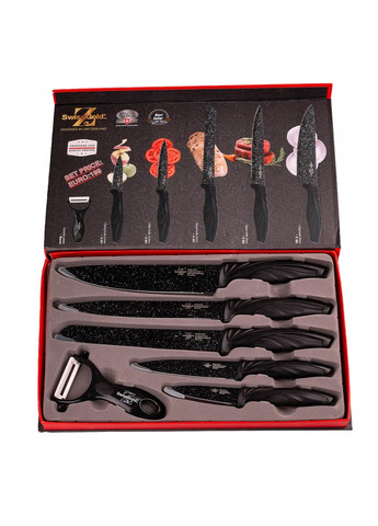Набор кухонных ножей с керамическим покрытием 6 предметов Without (293170795)