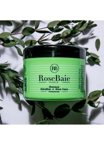 Маска для зміцнення волосся Кератин та алое вера 500 мл RoseBaie (300491203)
