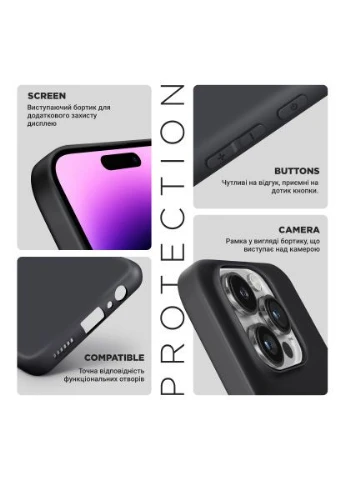 Чохол до мобільного телефона Matte Slim Fit Xiaomi Redmi 14C 4G / Poco C75 Camera cover Black (ARM79372) ArmorStandart (400755235)