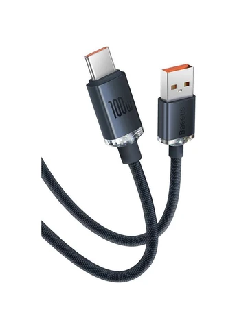 Кабель Crystal Shine Series USB-A to Type-C 100W 1.2m Black (CAJY000401) [169549] Baseus (400983233)