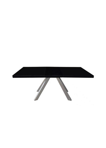 Стіл Кемел обідній розкладний 1400/1800х850х760 чорний глянець Prestol (372178819)