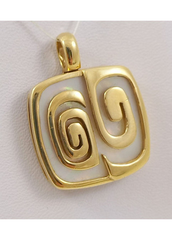 Подвеска золотая с перламутром 1ППрл No Brand Підвіска (370756211)