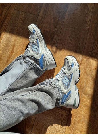 КРОССОВКИ ЖЕНСКИЕ NEW BALANCE 530 WHITE MINT НЬЮ БЕЛАНС 530 No Brand белые демисезоны (367171403)