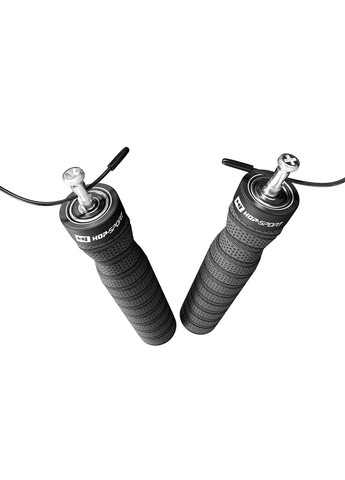 Скакалка з підшипниками та м'якою рукояткою HS-P030JR сіра Hop-Sport (361951777)