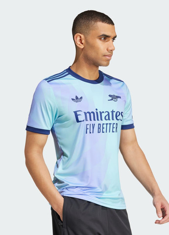 Синий демисезонный спортивный лонгслив adidas с логотипом