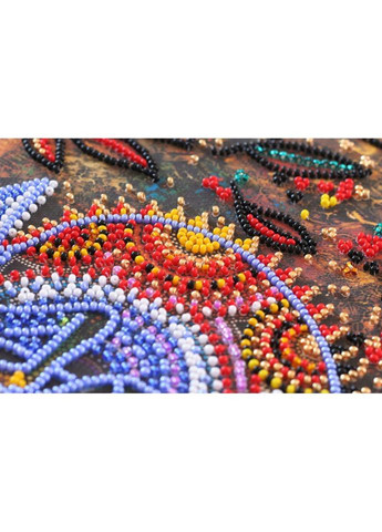 Набор-миди для вышивки бисером "Хамелеон" AMB-034 20х20 см No Brand (330605809)