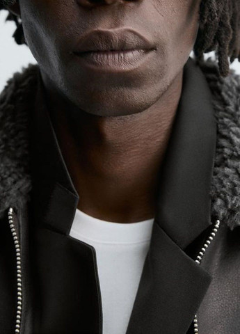 Темно-сіра демісезонна куртка Zara