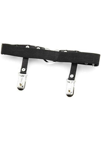 Гартер на ноги з підв'язками для панчіх, шипами та сердечком 2 шт чорний No Brand (366667608)