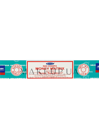 Аромат "Денежная матрица" Money Matrix Incense 15g (1063880-35555083) Satya (368600749)
