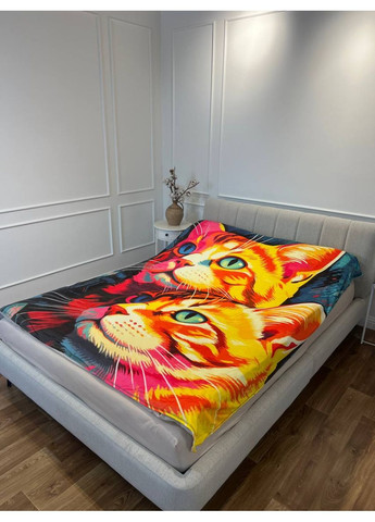 Плед 3D Картина котиків 29998 180х215 см FlexDress (368763133)