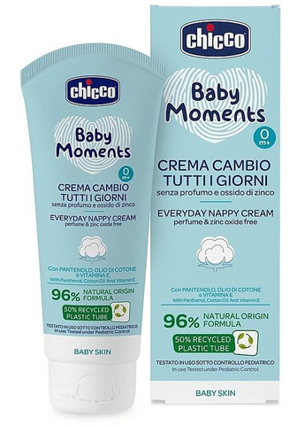 Крем захисний під підгузок з пантенолом Baby Moments 100ml (1356372-14162713) Chicco (368658151)