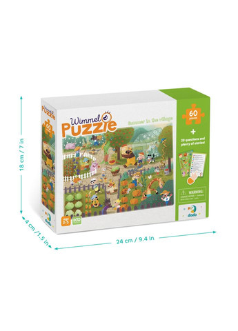Детский Виммельпазл "Лето в деревне" 300558, 60 элементов DoDo Toys (336331599)