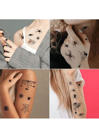 Набор детских временных татуировок "Halloween black" tatto-halloween-black-set-30 Fresh Tattoo (361866128)