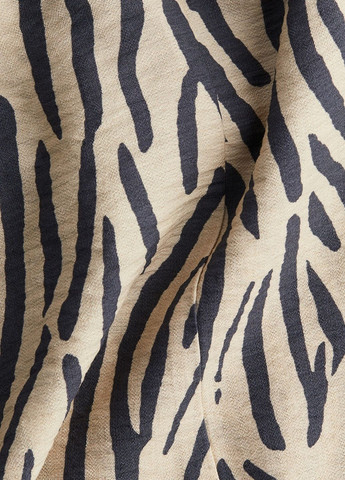 Світло-бежева кежуал сукня H&M з тваринним принтом