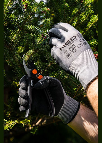 Секатор плоскостной, d реза 15мм, 185мм, 164г Neo Tools (314930510)