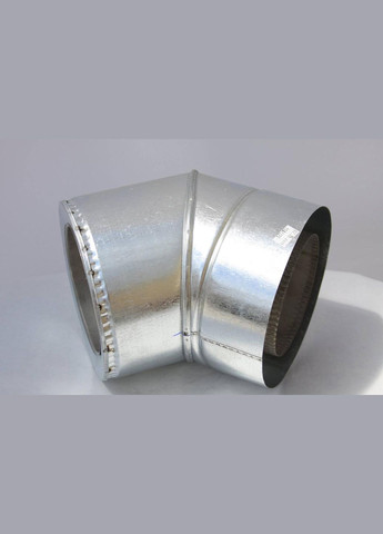 Колено дымоходное термо ф200/260 н/оц 45гр (сендвич) Комінвент (317295503)