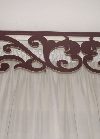 Ажурний ламбрекен Ажур 2м бузковий (140_1л) Firanka Lace (356892985)