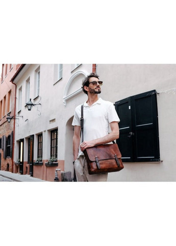 Мужская кожаная сумка через плечо 28х36х10 см Time Resistance (315870890)