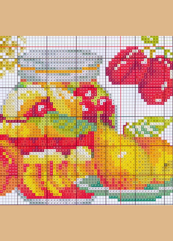 Набір для вишивання за нанесеною на канву схемою "Jam". AIDA 14CT printed 31*27 см Joy Sunday (313613464)