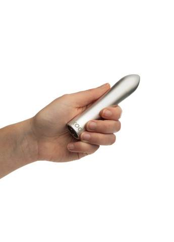 Потужна віброкуля SILVER у металевому кейсі, ультрагладенька, 7 режимів Doxy (333332784)