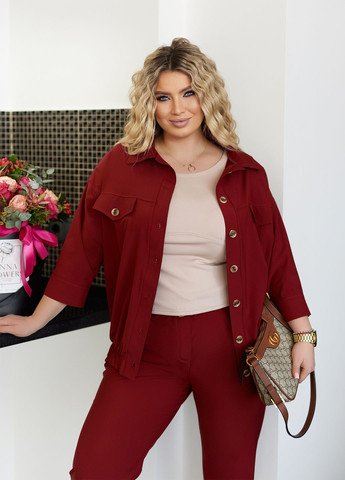 Жіночий костюм з сорочкою No Brand (322421999)