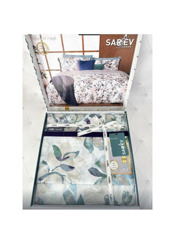 Постельное белье Uliana v1 yesil делюкссатин 300TC евро Sarev (366973121)