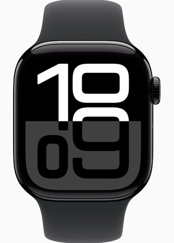 Смарт-часы 42mm Jet Black Alu. Case w. Black Sport Band - S/M (MWX63) Apple Watch Series 10 GPS + Cellular (318745226)
