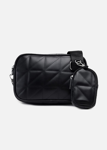 Жіноча сумка з гаманцем колір чорний ЦБ-00247740 No Brand (290110241)