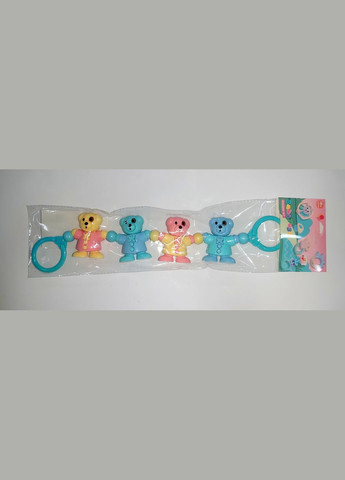 Брязкальце на коляску YQ101/YQ102, в пакеті 11,5*22,5*6,5см (6973573250018) Ведмежата Вид 2 No Brand (325221428)