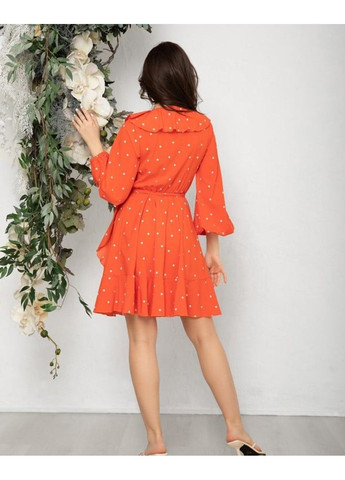 Оранжевое повседневный платье 12587 s оранжевый ISSA PLUS