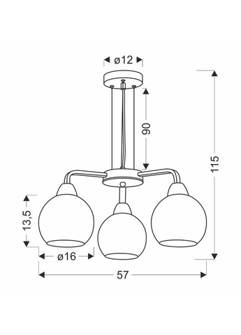 Люстра Caldera (33-16232) Candellux (361312716)