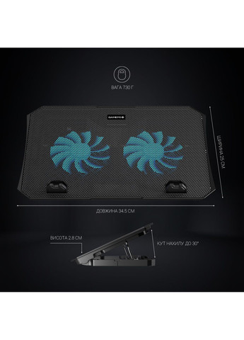 Охлаждающая подставка для ноутбука CP413 OfficePro (370619317)