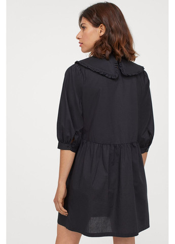 Чорна сукня H&M однотонна