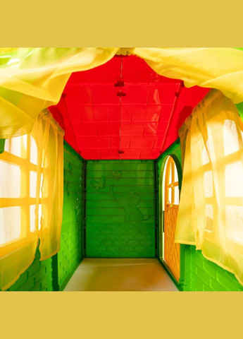 Дитячий ігровий Будиночок зі шторками 02550/13 пластиковий Doloni (330602199)