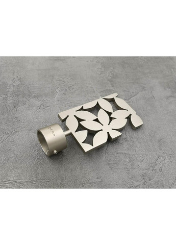 Карниз Делія гладка штанга подвійний відкритий 25/19 мм 160 см Сатин Quadrum (352778222)