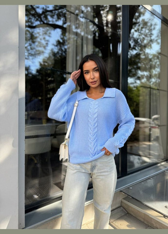 Блакитний демісезонний пуловер Pawa