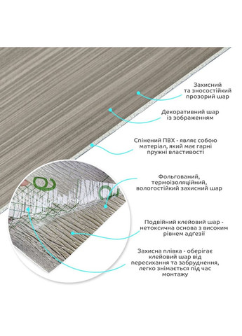 Самоклеюча вініловая плитка в рулоні 0,6*3m*2мм Мат SW-00002029 No Brand (316051152)