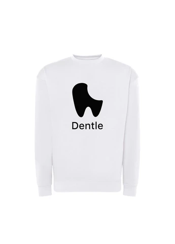 Білий світшот з принтом "dentle". з гумором про apple (10035935093) ТiШОТКА (365435867)