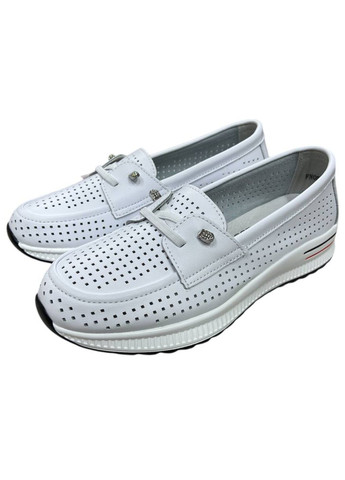 Белые весенние мокасины Wollen