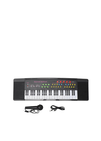 Детский синтезатор с микрофоном в комплекте цвет разноцветный ЦБ-00283574 No Brand (354938201)