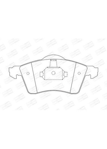 Колодки тормозные дисковые передние VW Caravelle, transporter T4 (571934CH) Champion (361657994)