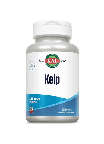 Добавка Kelp Iodine 225mcg - 250 tabs KAL (288677457)