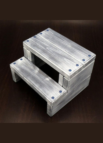 Скамейка-ступенька из дерева Гудзон шебби (ССТ-000321) No Brand (327847122)